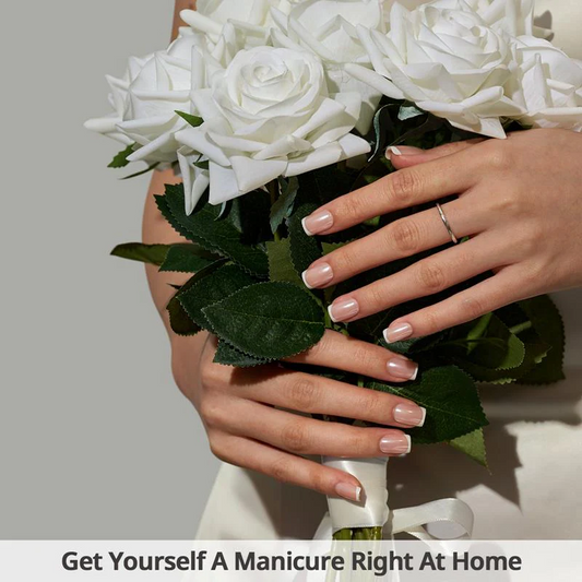 Glazed French Tip | Short Square | SALON PRESS™