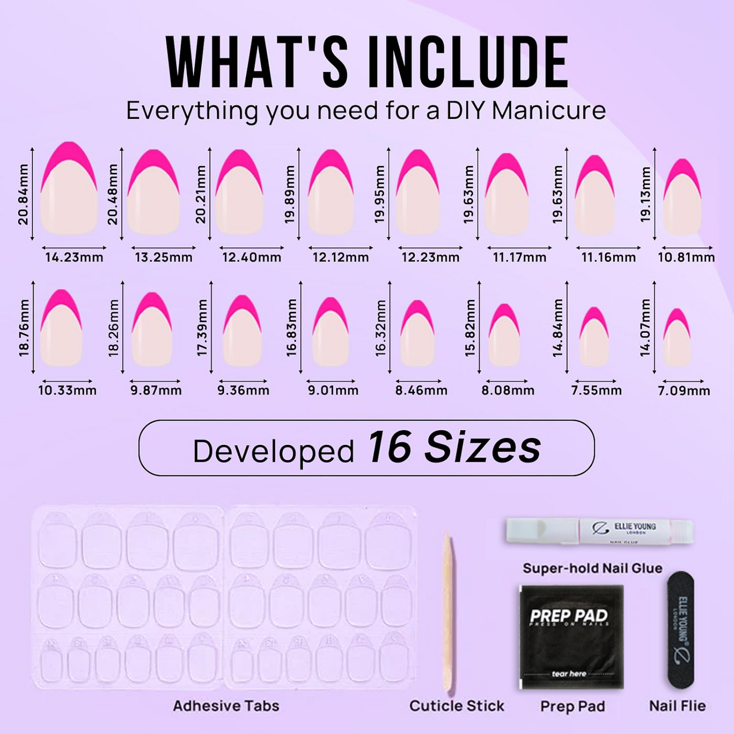 Hot Pink | Short Almond