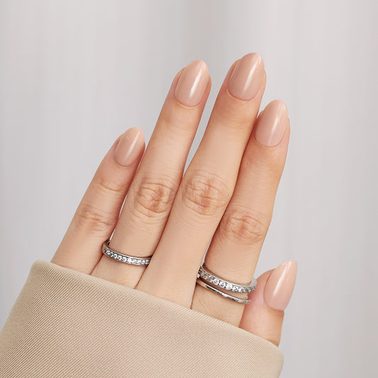Classy Nude | Short Oval | SALON PRESS™