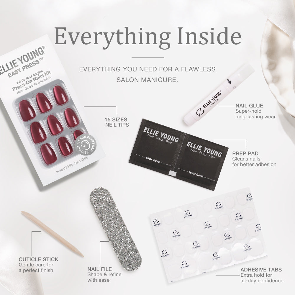 Ruby Burgundy | Short Oval | EASY PRESS™