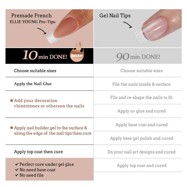 Brown Base French Tip| Long Coffin | ProTips