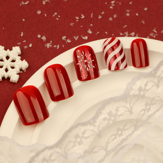 Candy Cane | Christmas | Short Square