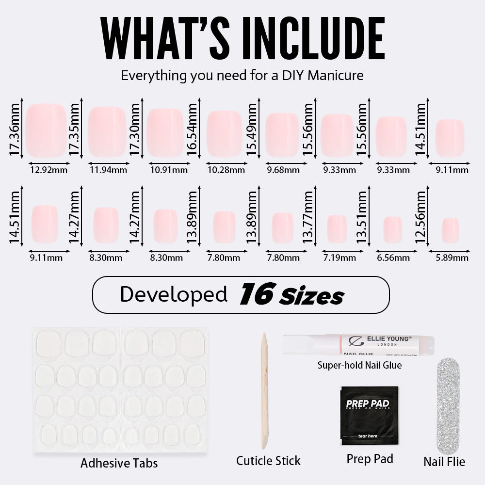 Nude Pink | Short Square | SALON PRESS™