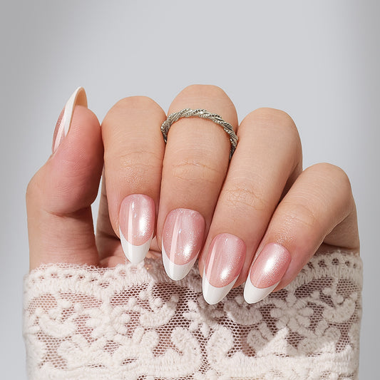 Velvet Peachy | Short Almond | SALON PRESS | INLAY TECHNOLOGY™