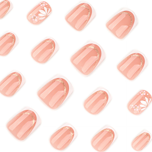 Daisy French Tips | Short Square | EASY PRESS™