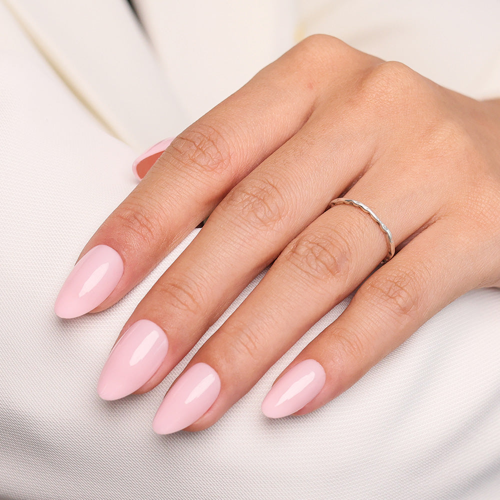 Solid Pink Nail Kit | Short Almond | ProTips