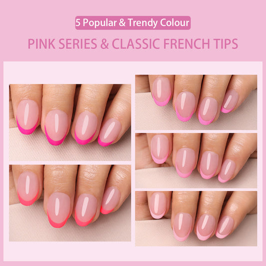 Pink Pastel Tips | Short Oval| ProTips