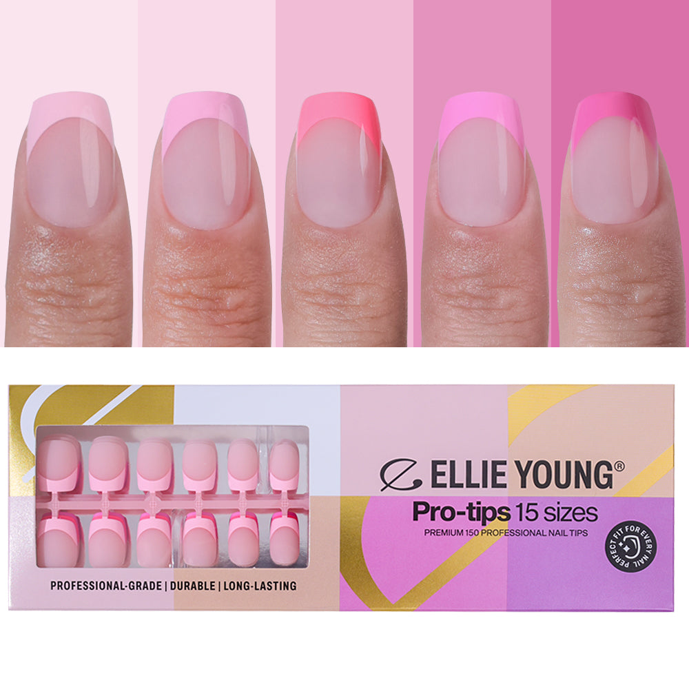 Pink Pastel Tips | Short Square | ProTips
