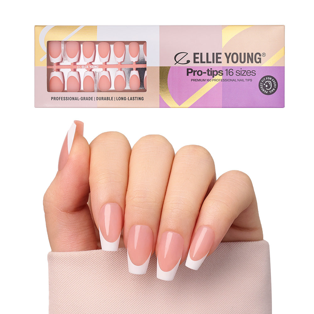 Nude French Tip | Medium Coffin | ProTips