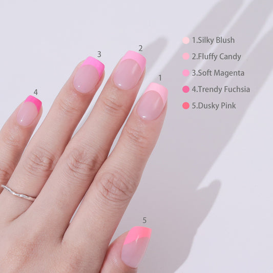 Pink Pastel Tips | Short Square | ProTips