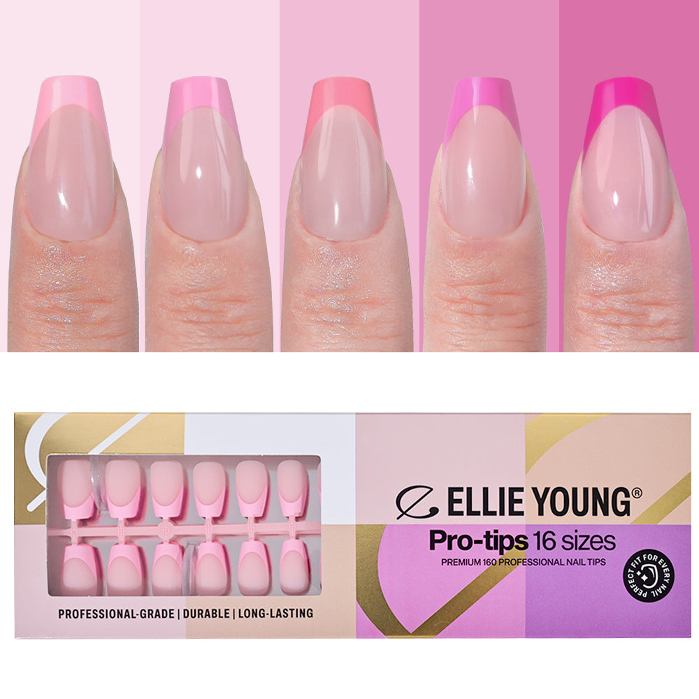 Pink Pastel Tips | Medium Coffin | ProTips