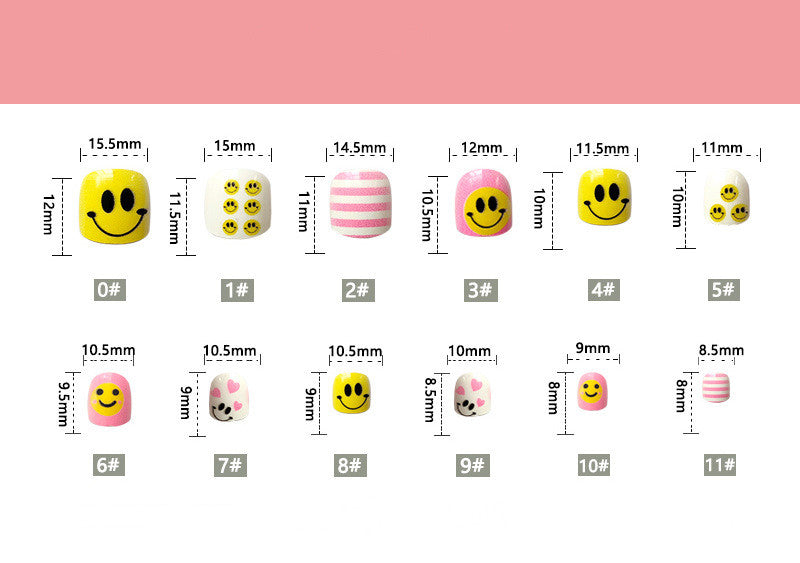 Smiley face | kids nail