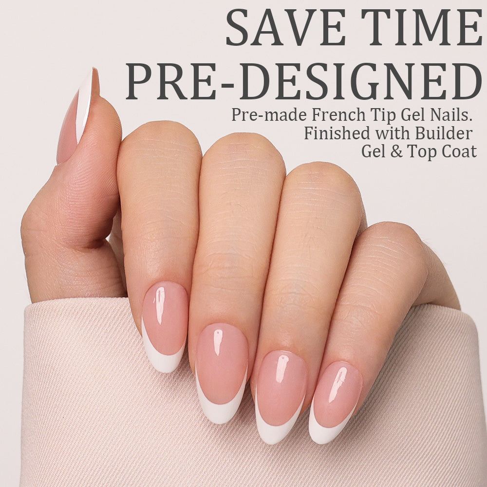 Nude French Tip | Short Almond | ProTips