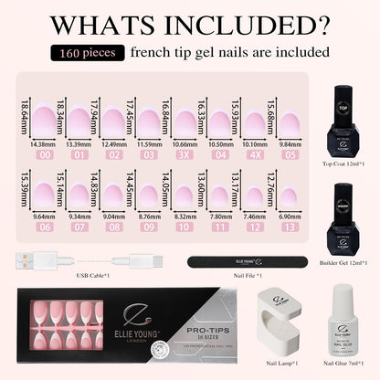 Pink Base French Tip | Short Oval | ProTips