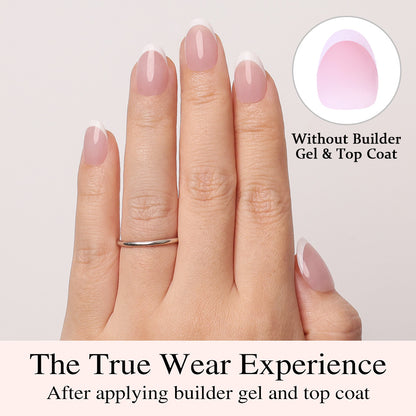 Pink Base French Tip | Short Oval | ProTips