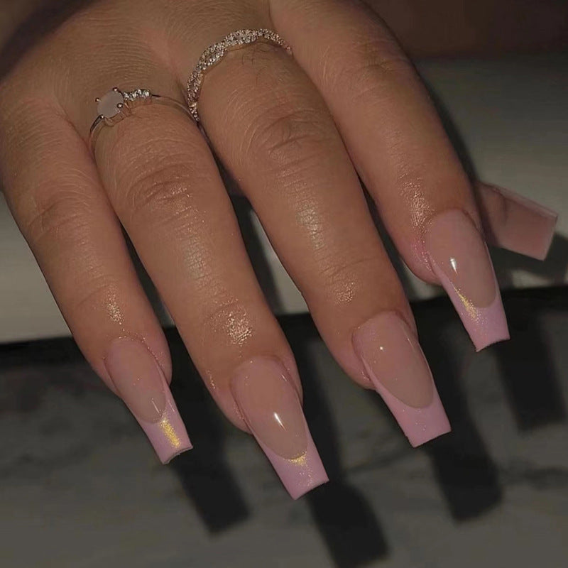 Chrome Pink French Tip
