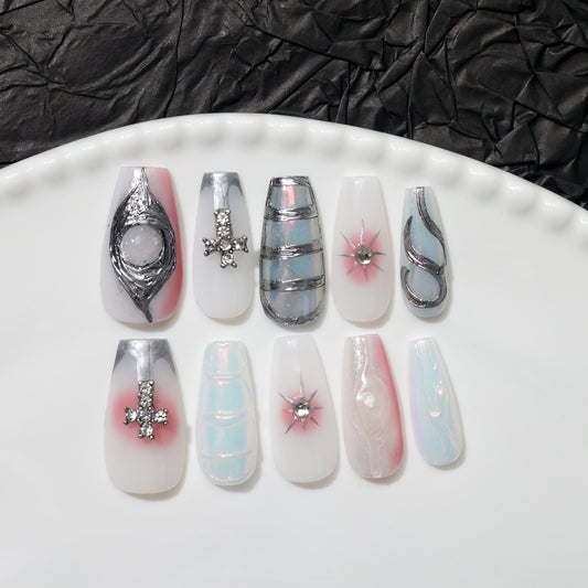 Cross Charm | Medium Coffin | Handmade