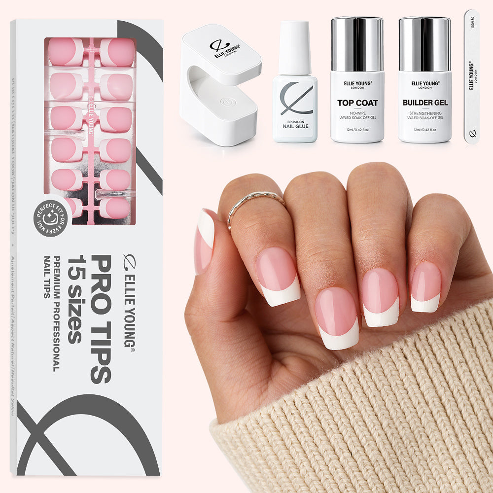 Pink Base French Tip | Short Square | ProTips