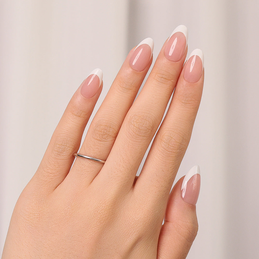 Nude French Tip | Short Almond | ProTips