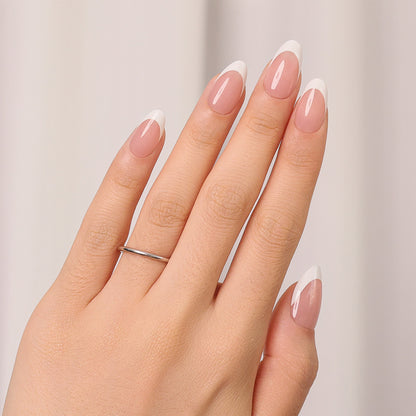 Nude French Tip | Short Almond | ProTips