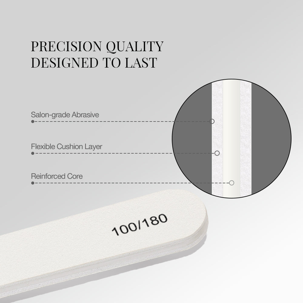100/180 Nail File | 3pcs