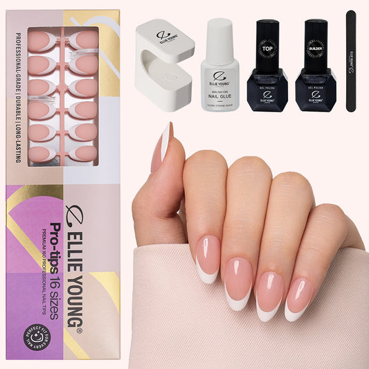 Nude French Tip | Short Almond | ProTips