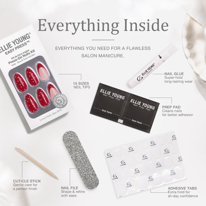 Holly Kiss | Short Square | Christmas | EASY PRESS™