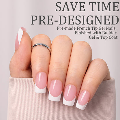 Pink Base French Tip | Medium Square | ProTips