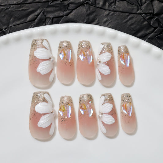 White Flower | Coffin | Handmade