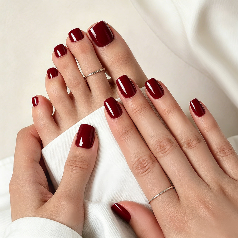 Rich Burgundy | Toenail | EASY PRESS™