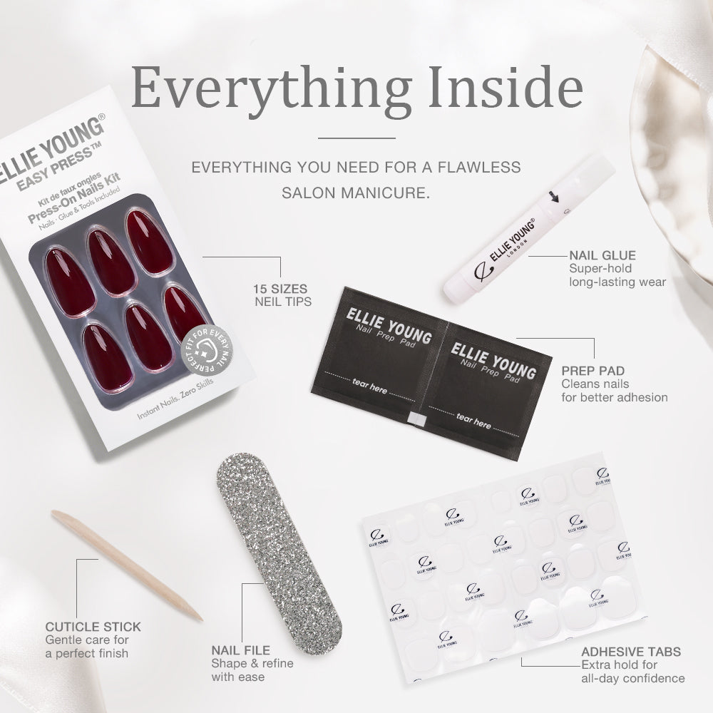 Cherry Red | Medium Almond | EASY PRESS™