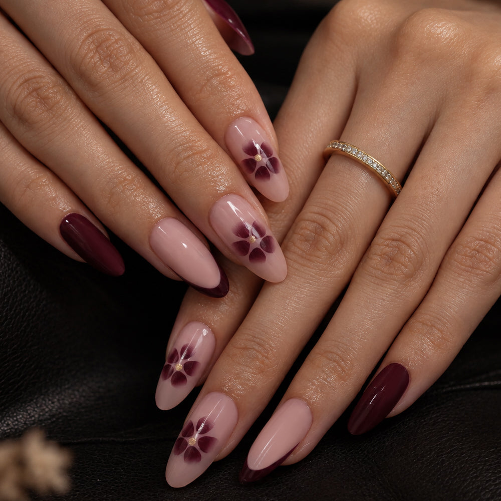 Burgundy Manor | Medium Almond | EASY PRESS™