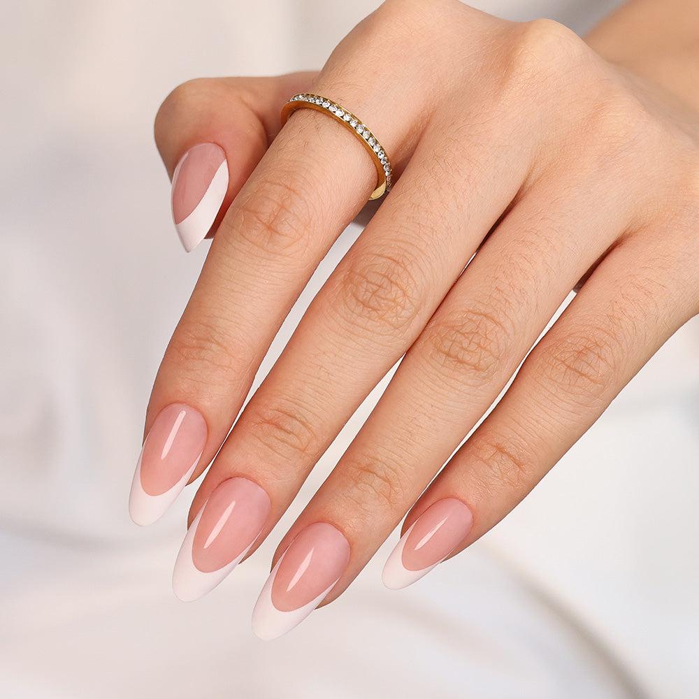Nude French Tip | Medium Almond | ProTips