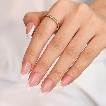 Nude French Tip | Medium Almond | ProTips