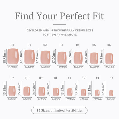 Barely There | Short Square | EASY PRESS™