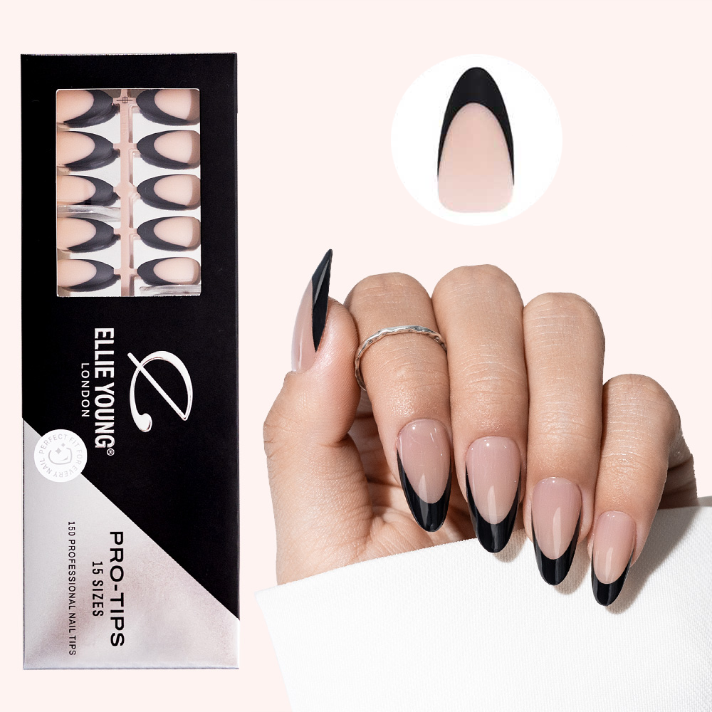Brown French Tip | Medium Almond | ProTips
