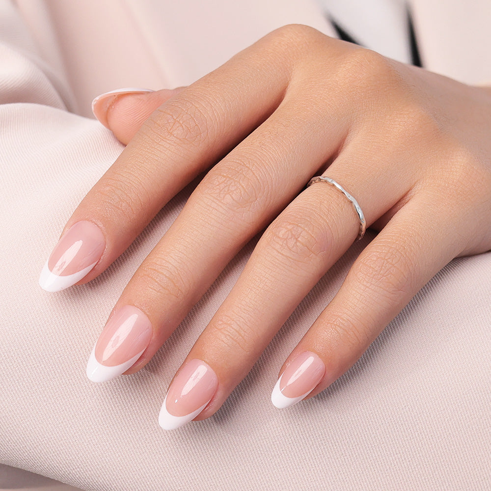 Nude French Tip | Short Almond | ProTips
