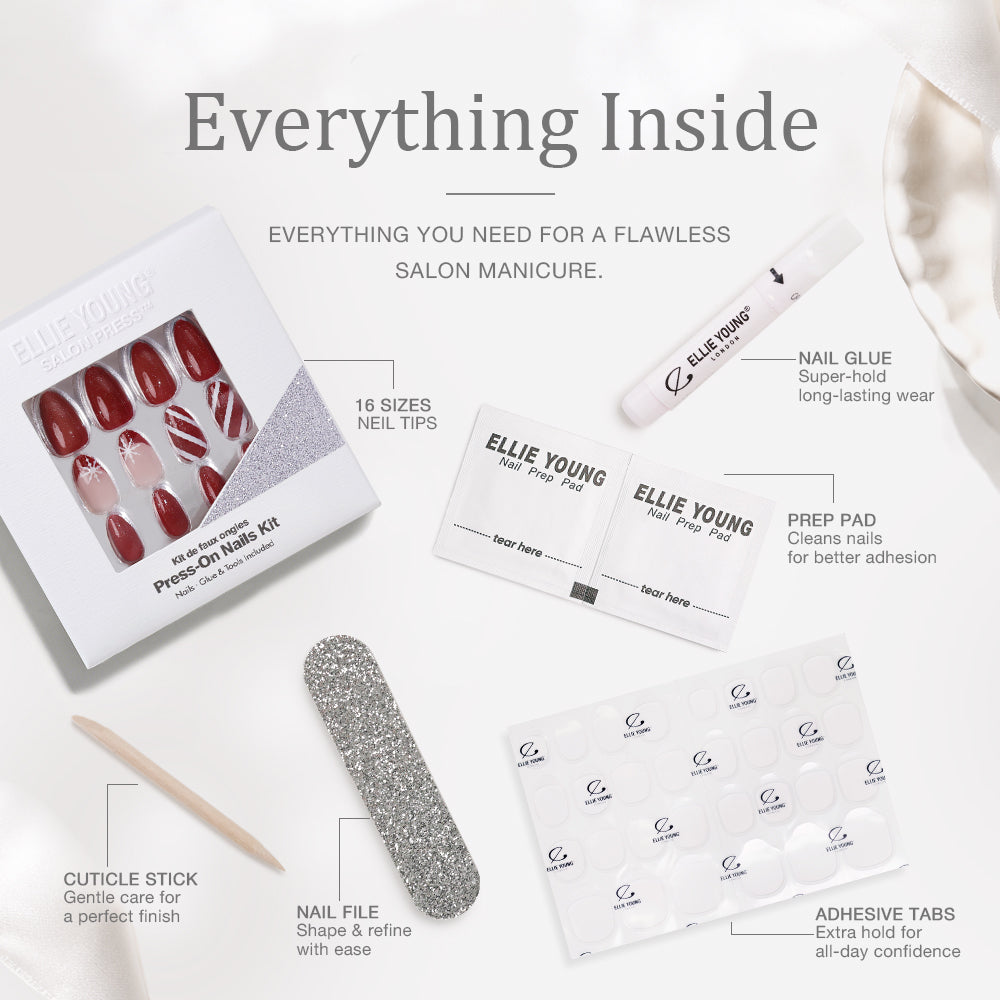 Berry Frost | Medium Amandel | Kerstmis | SALON PRESS™