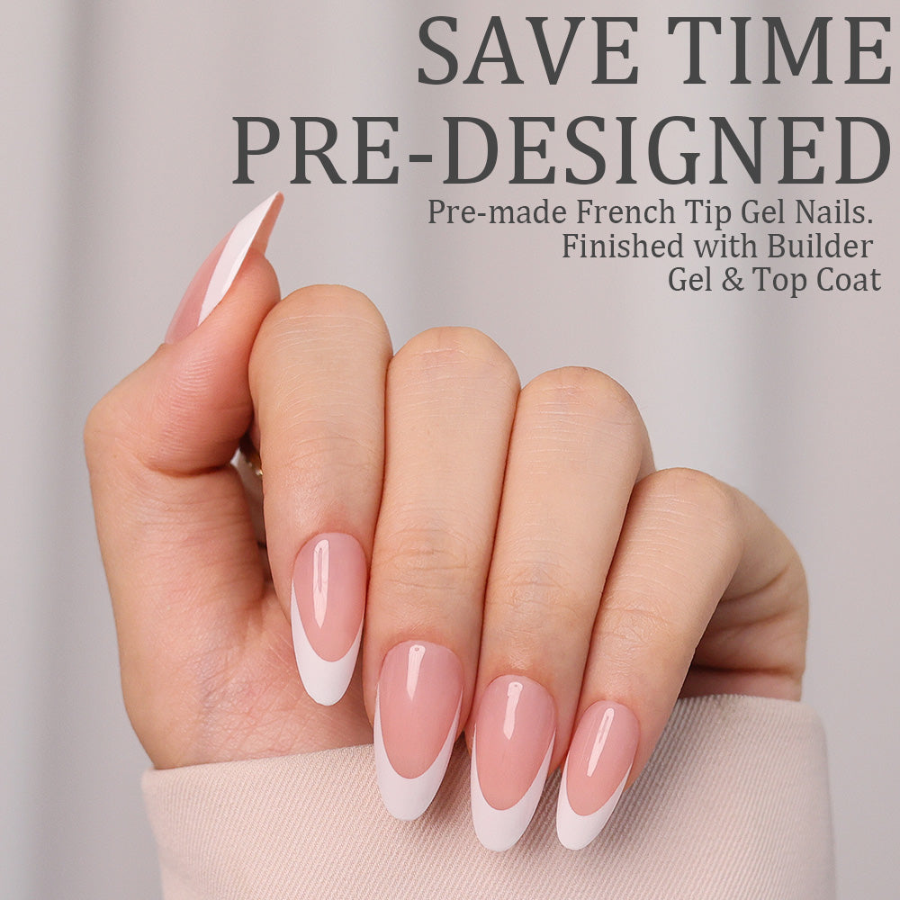 Nude French Tip | Medium Almond | ProTips