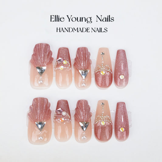 Mermaid Princess | Medium Coffin | Handemade