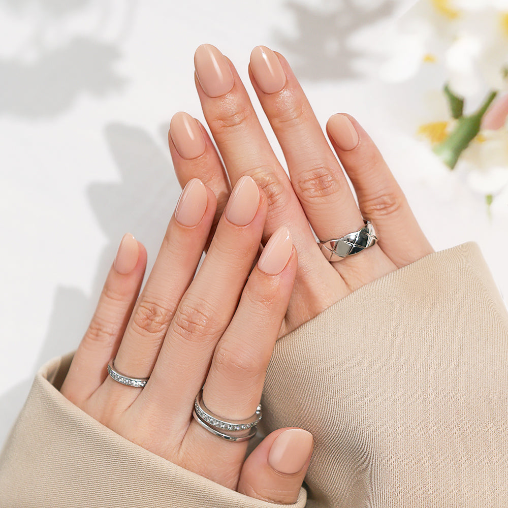 Classy Nude | Short Oval | SALON PRESS™