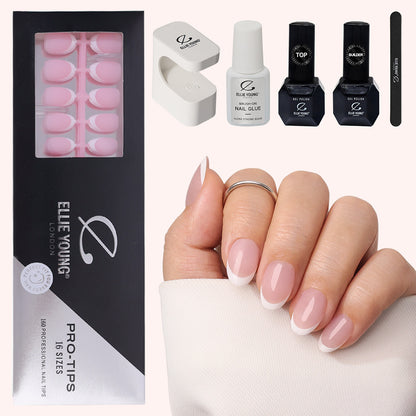 Pink Base French Tip | Short Oval | ProTips