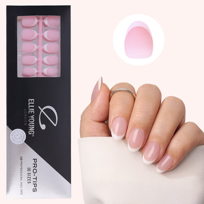 Pink Base French Tip | Short Oval | ProTips