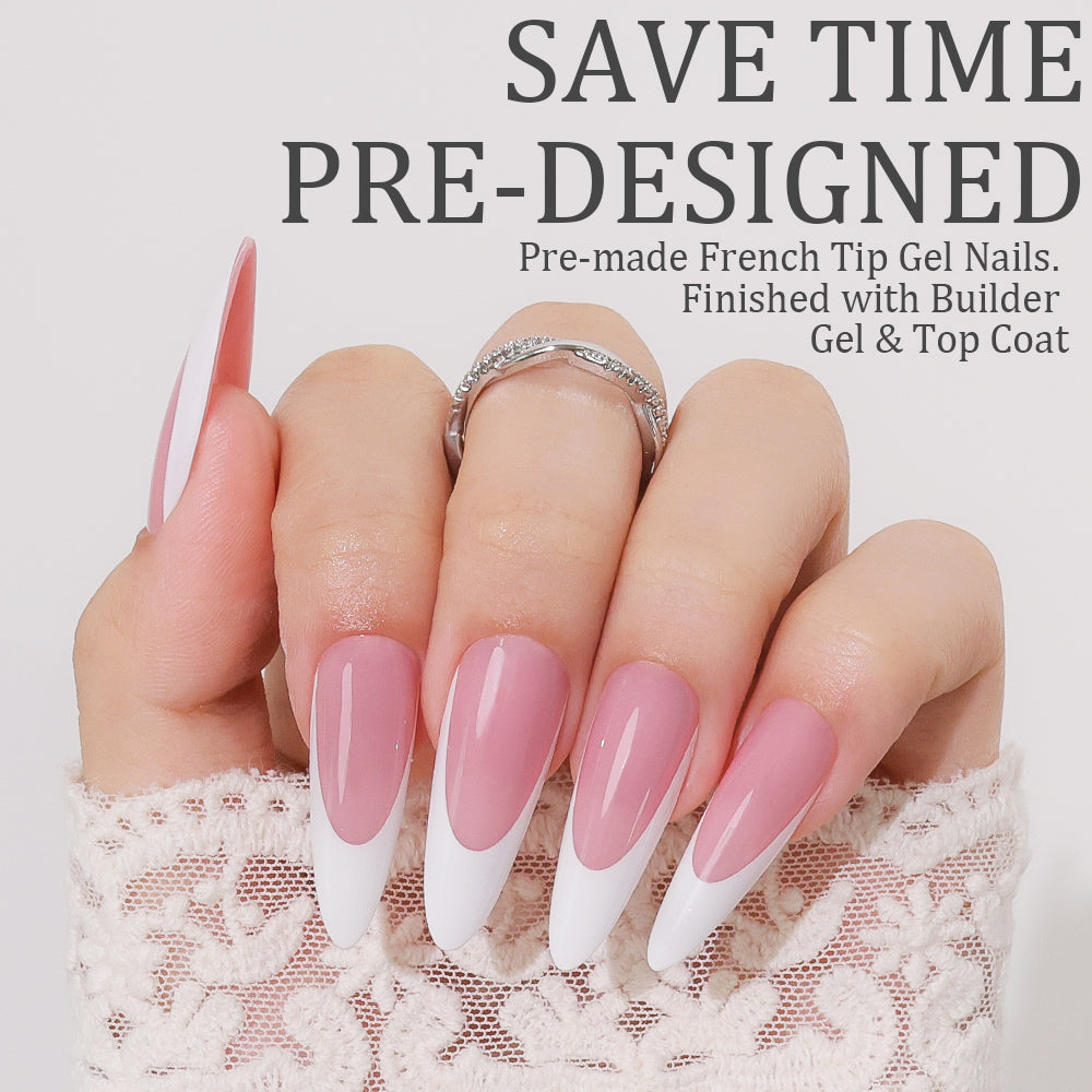 Jelly Pink French Tip | Long Almond | ProTips