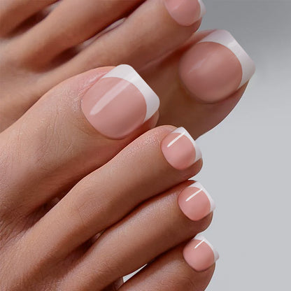 Nude French Tip | Toenail | EASY PRESS™