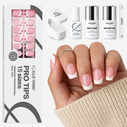 Pink Base French Tip | Short Square | ProTips