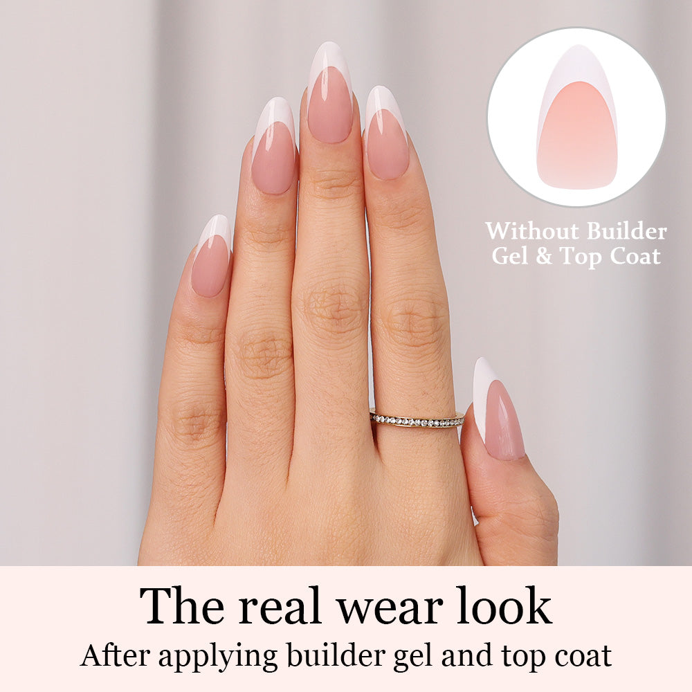 Nude French Tip | Medium Almond | ProTips