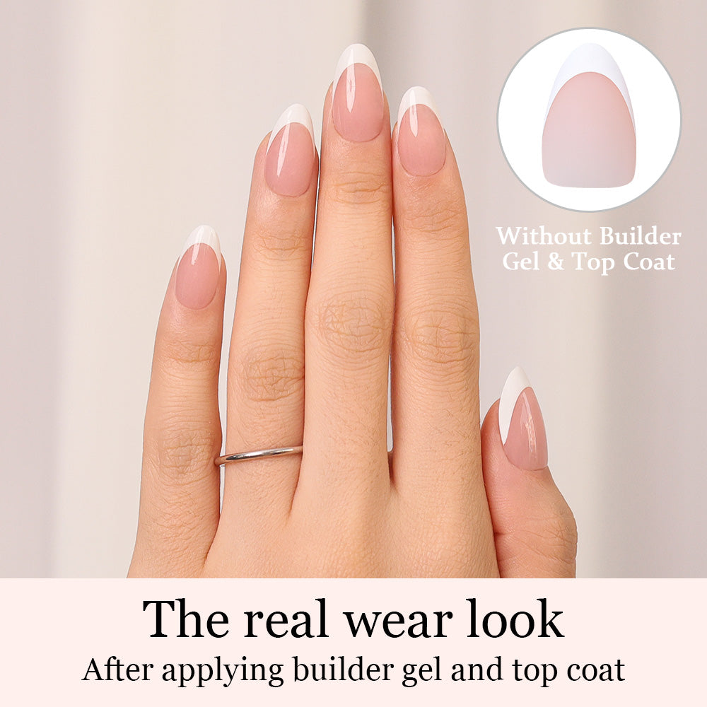 Nude French Tip | Short Almond | ProTips