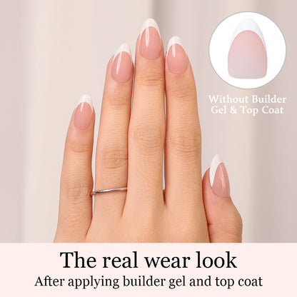 Nude French Tip | Short Almond | ProTips