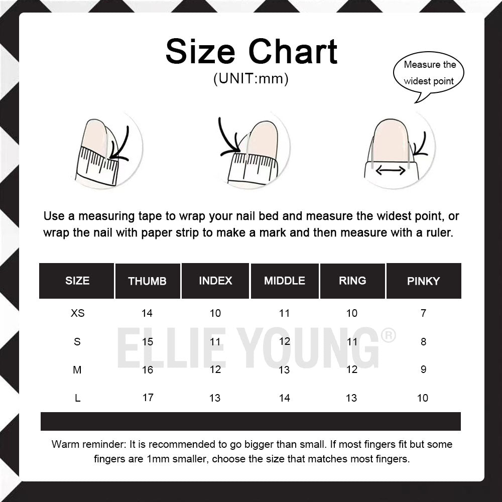 Blue Fower French Tip | Almond | Handmade